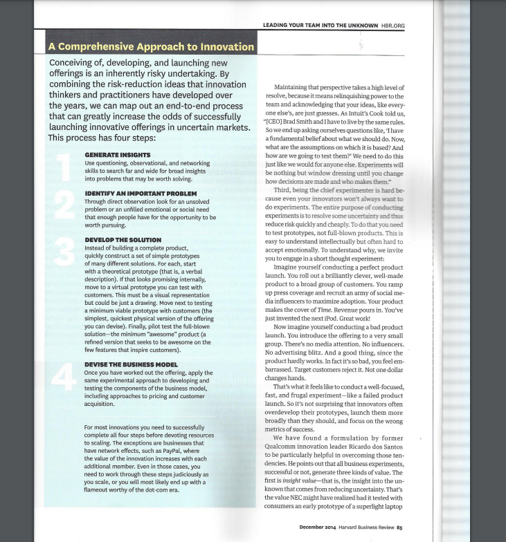 Write a journal, read the article that came out