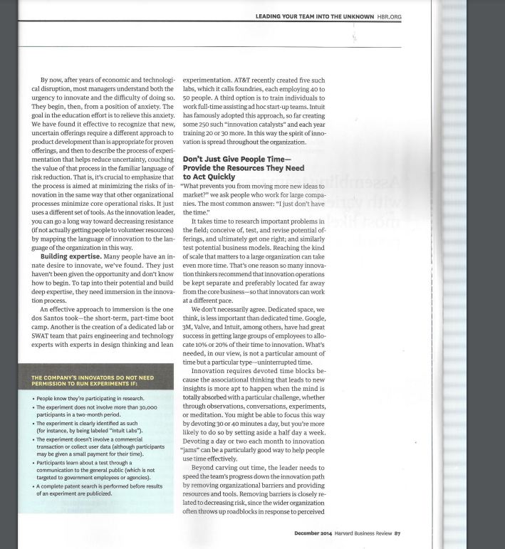 Write a journal, read the article that came out