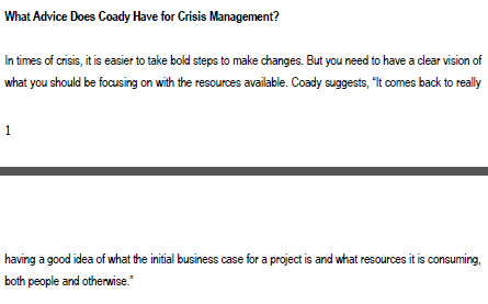 Read the following Case Study and answer the