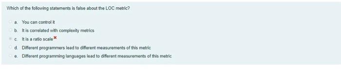This attribute implies that the measure does not