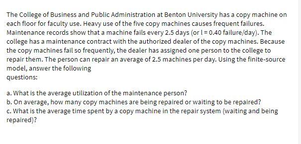 The College of Business and Public Administration