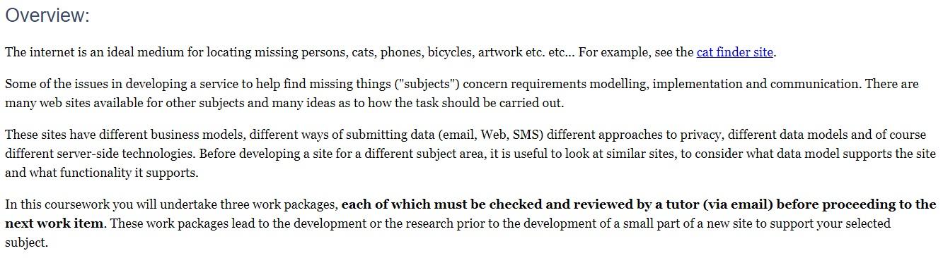 Overview: The internet is an ideal medium for