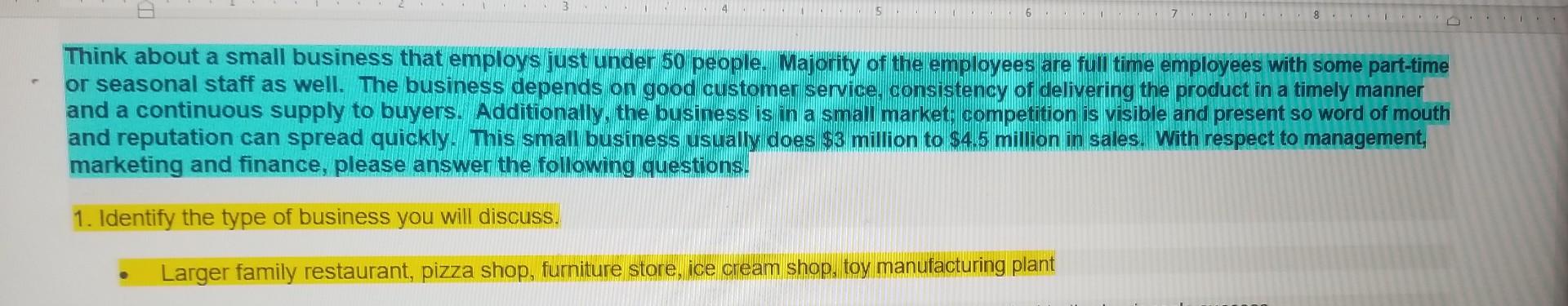 Plz, answer in detail Think about a small