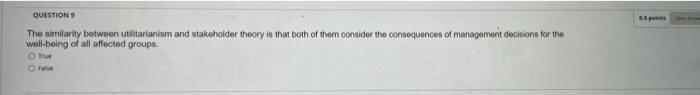 QUESTIONS The similarity between utilitarianism