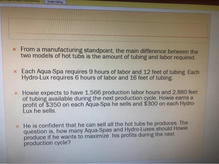 i want to know how to solve it using excel step