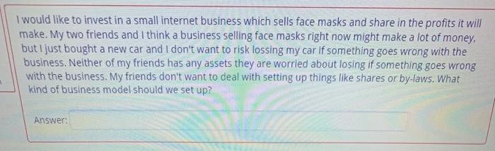 I would like to invest in a small internet