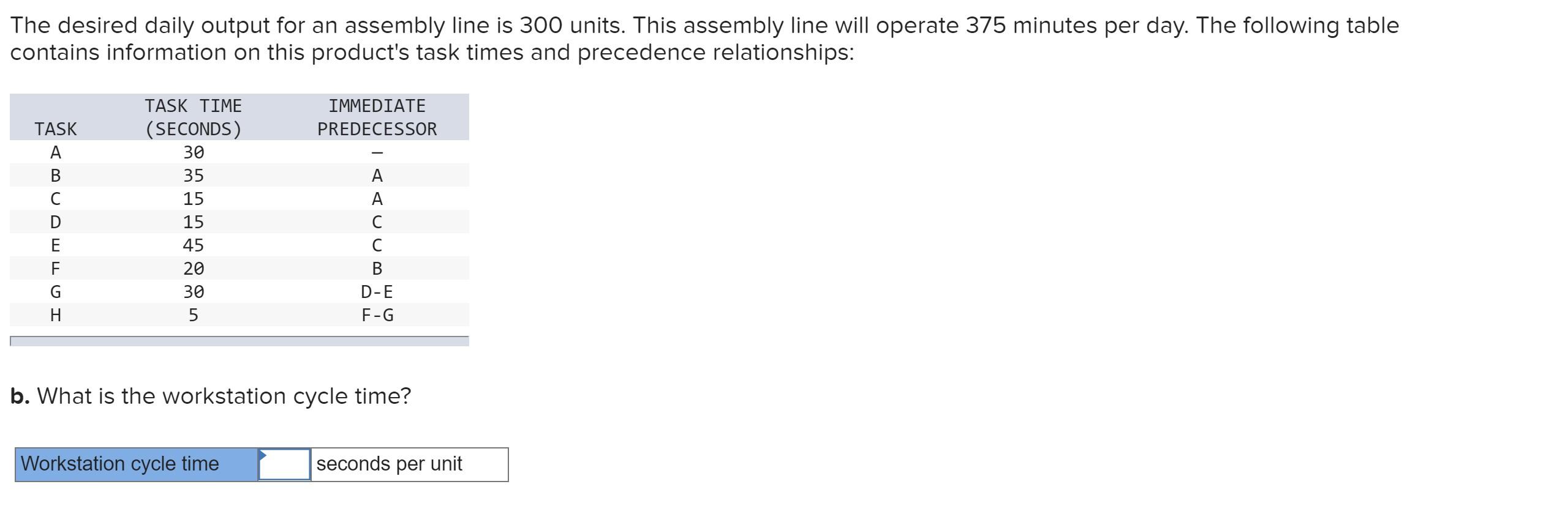 c. Balance this line using the largest number of