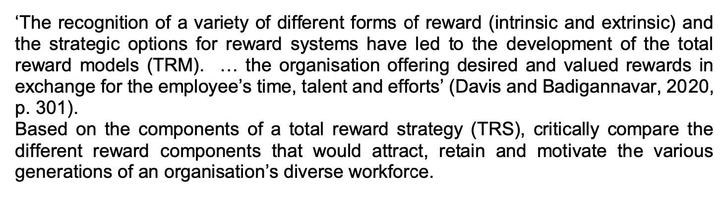 HUMAN RESOURCE MANAGEMENT 1000 WORDS 'The