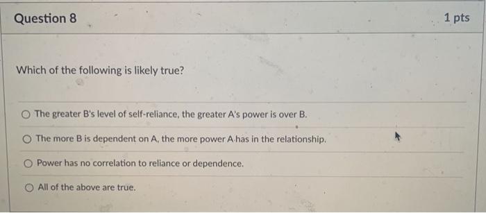 Question 7 Which source of power does research