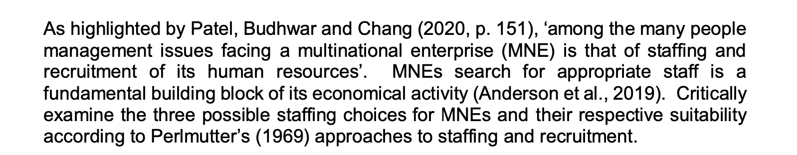 HUMAN RESOURCE MANAGEMENT 50 MARKS 1000 WORDS As