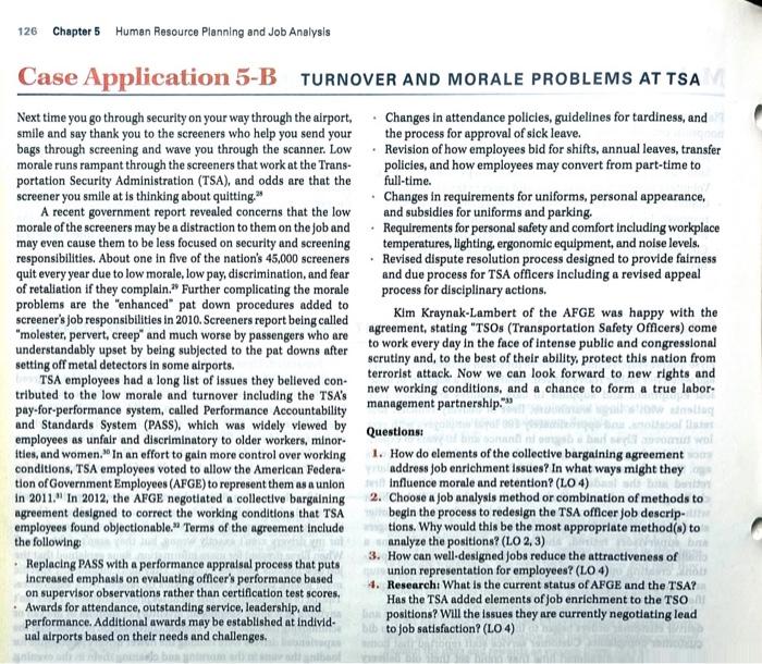 126 Chapter 5 Human Resource Planning and Job