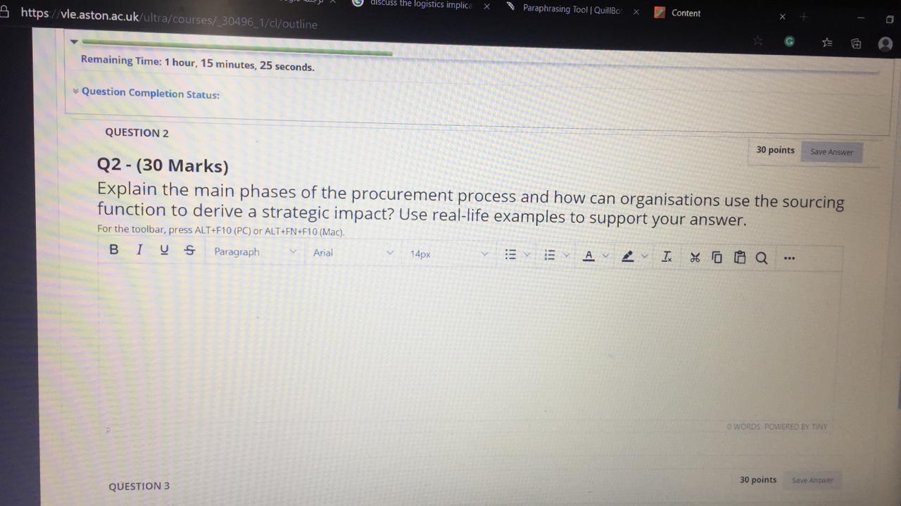 solve this questions discuss the logistics