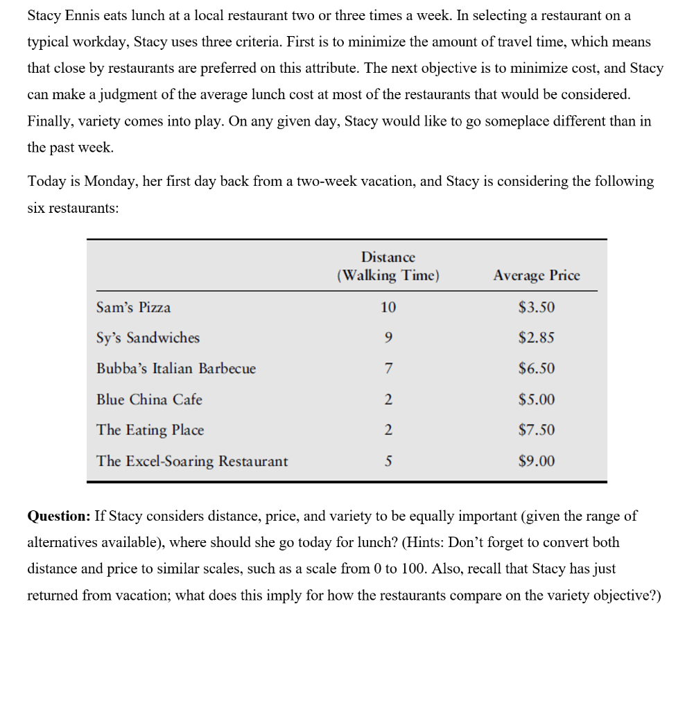 Stacy Ennis eats lunch at a local restaurant two