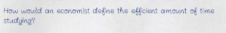 How would an economist define the efficient