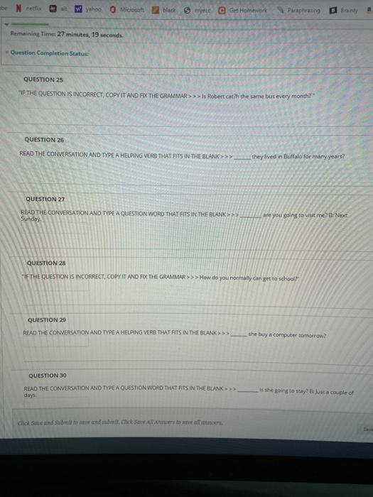 Question Completion Statue QUESTION 19 "IF THE