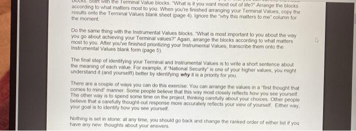 What difference does this exercise make? Now that