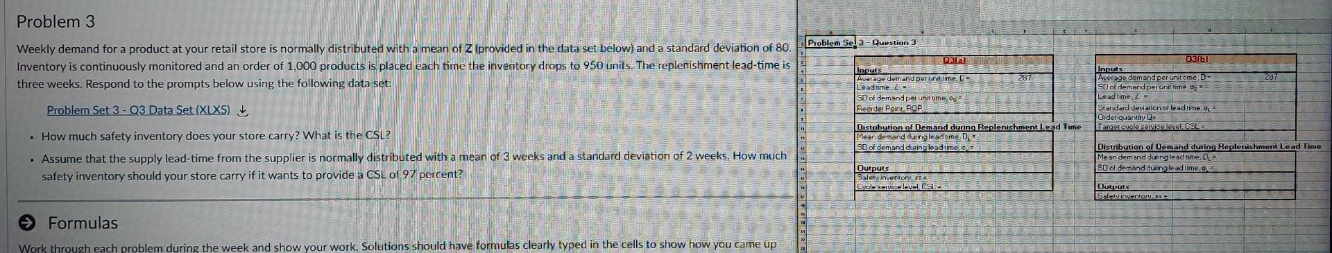 I just need problem 3 answered. Also the