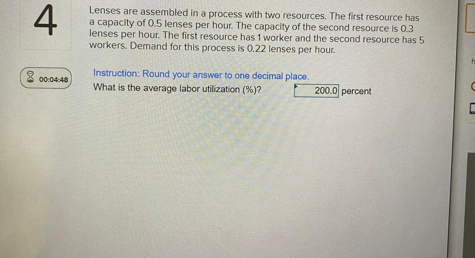 4 Lenses are assembled in a process with two