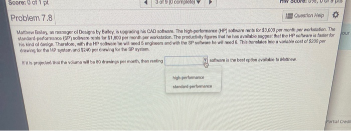 Problem 7.1 Question Help Borges Machine Shop,
