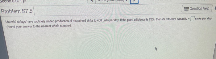 Problem 7.1 Question Help Borges Machine Shop,