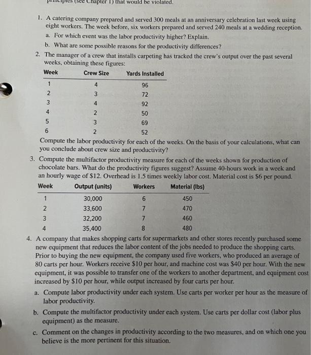 ce Chapter 1) that would be violated. 1. A