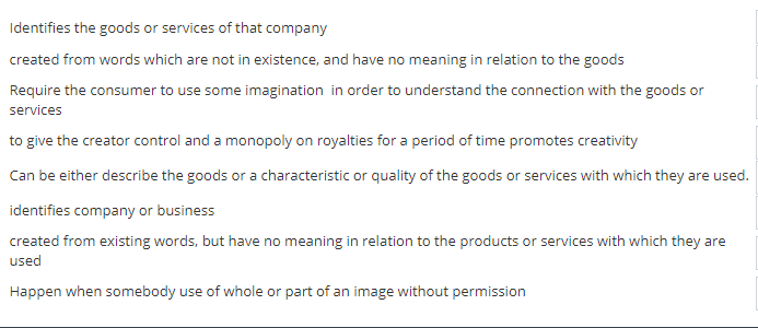 link each definition one with each term from the