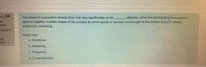 Ton 24 ret wered The scope of cooperation among