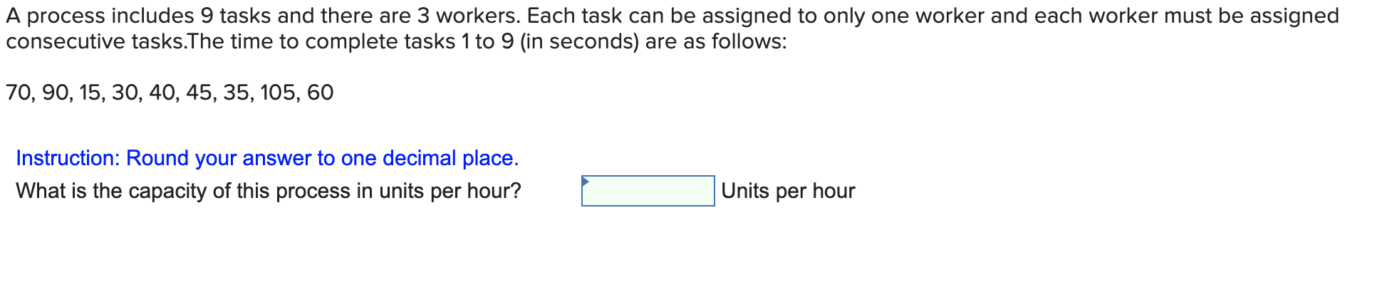 Customers are served in a process with two