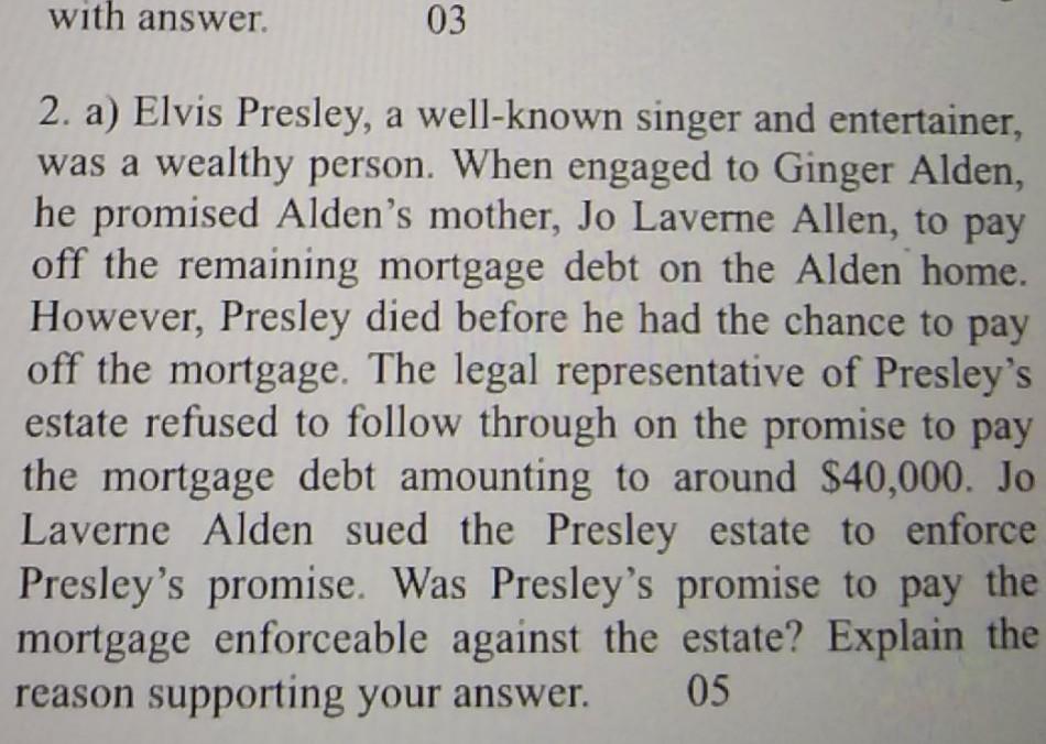 Elvis Presley, a well-known singer and