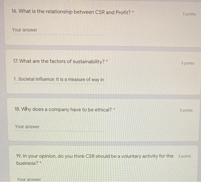 16. What is the relationship between CSR and