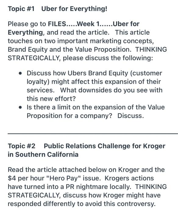 please help topic 1 article topic #2 article