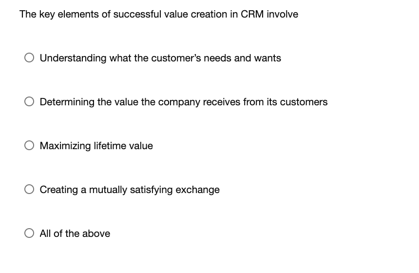 The key elements of successful value creation in