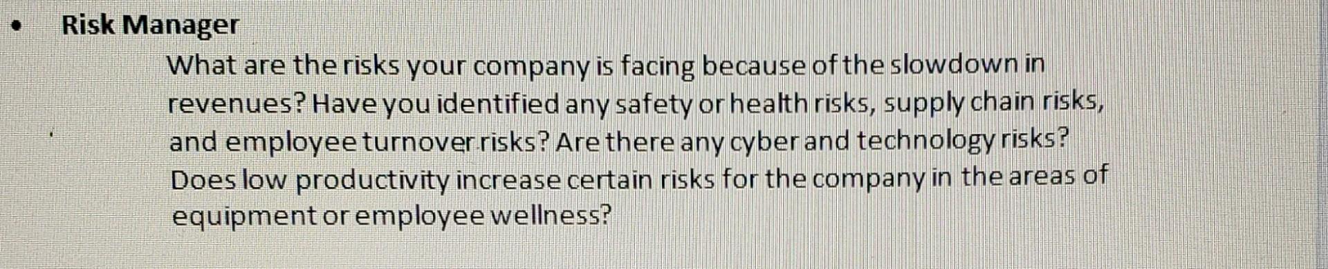 For business report. your company does not have