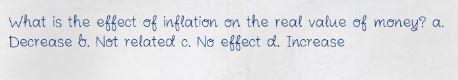 What is the effect of inflation on the real value