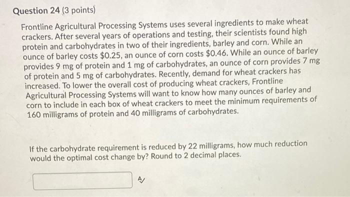 Frontline Agricultural Processing Systems uses