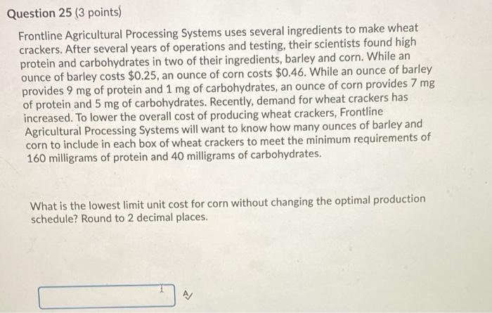 Frontline Agricultural Processing Systems uses