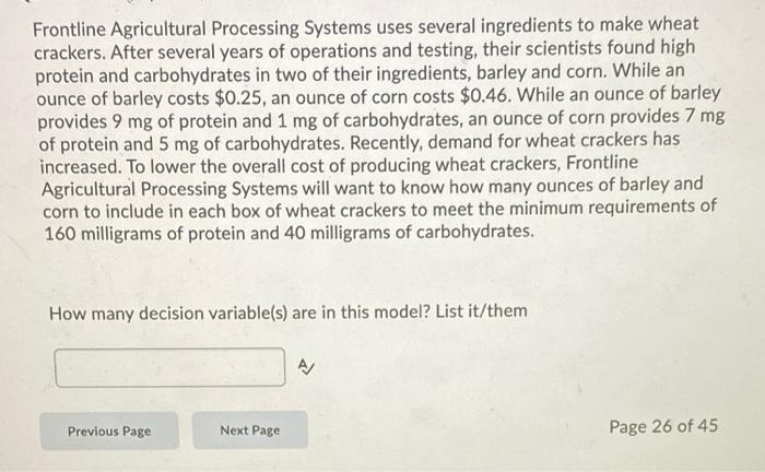 Frontline Agricultural Processing Systems uses