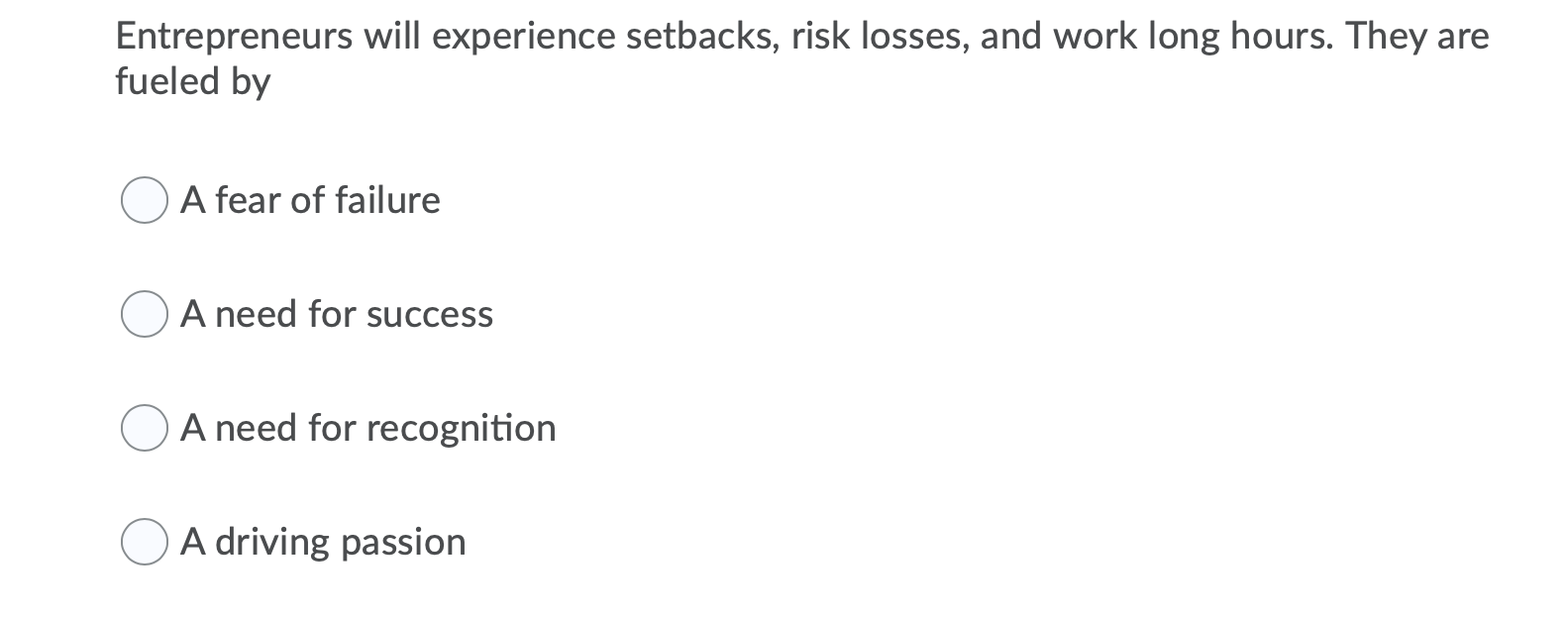 Entrepreneurs will experience setbacks, risk
