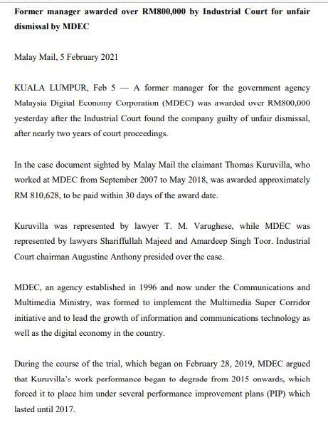 Employment Law and Industrial Relations Question