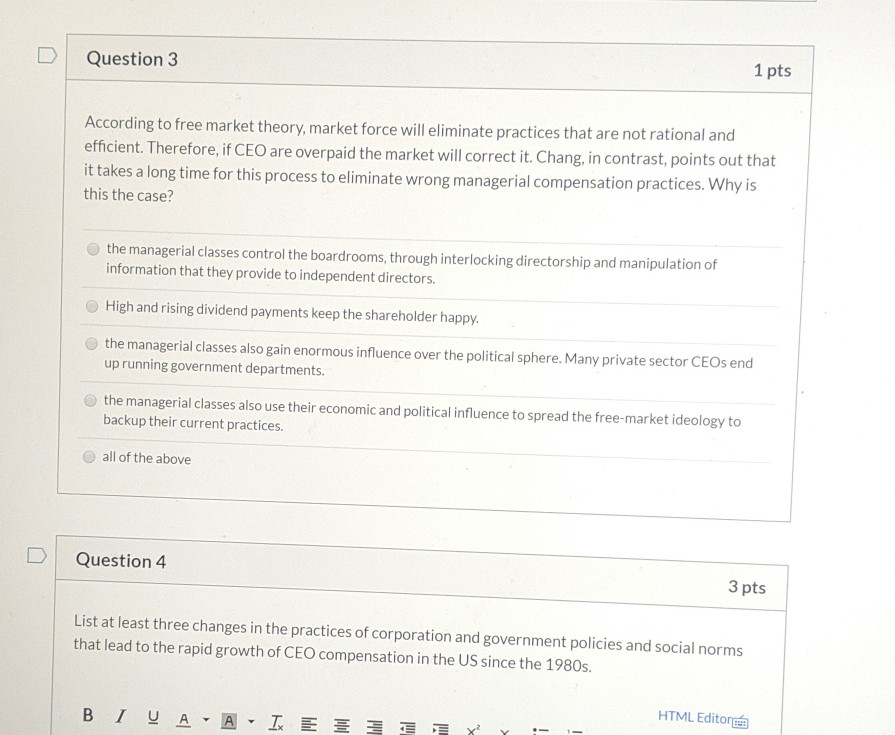 both questions please Question 3 1 pts According