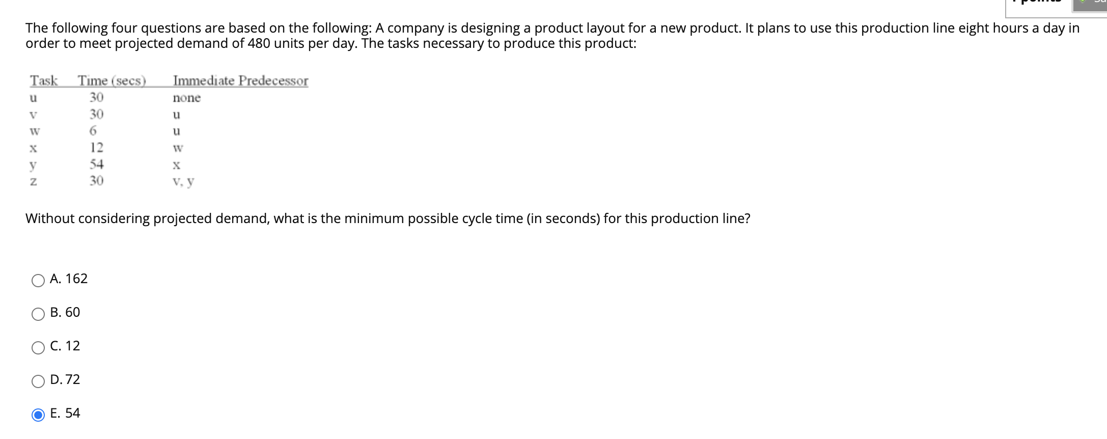 The following four questions are based on the