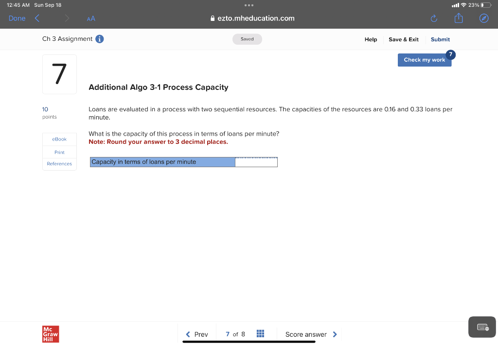 Loans are evaluated in a process with two