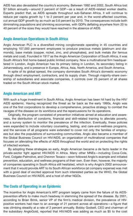 ASF Anglo American PLC in South Africa: What Do