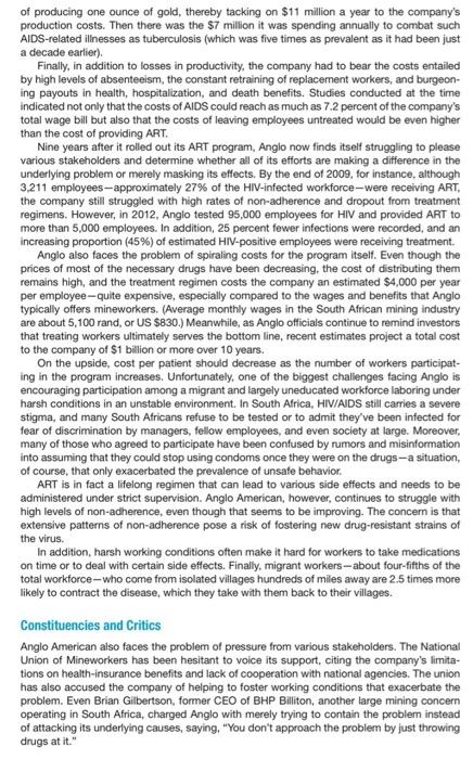 ASF Anglo American PLC in South Africa: What Do