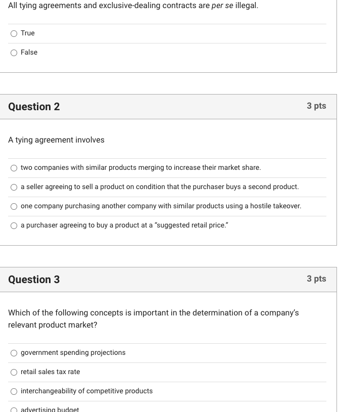 All tying agreements and exclusive-dealing