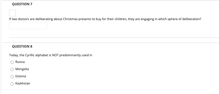 QUESTION 4 If a child speaks Arabic with her