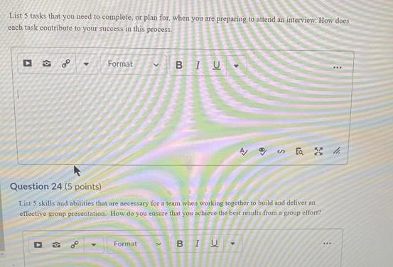 List 5 tasks that you need to complete, or plan