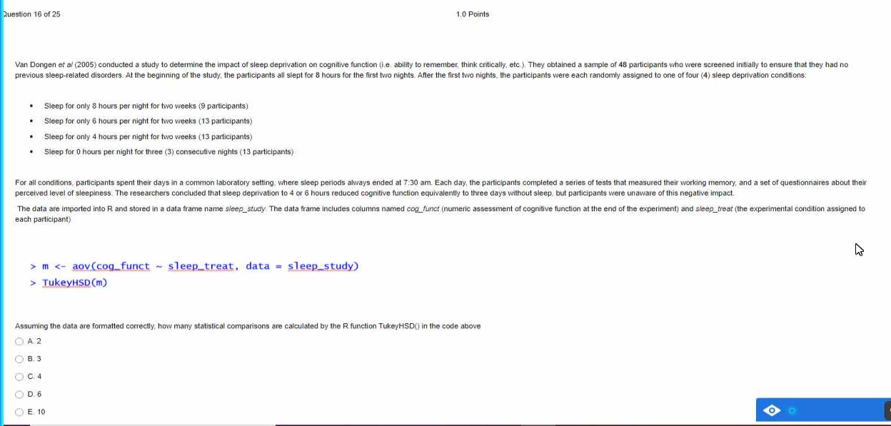 Question 16 of 25 1.0 Points 1.0 Points Van
