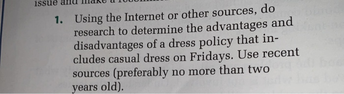 Understand the problem and related issues