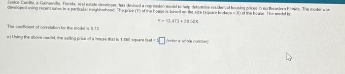 Janice Carrillo, a Gainesville, Florida, real